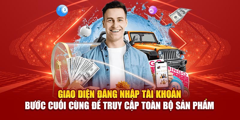 Giao diện đăng nhập tài khoản – bước cuối cùng để truy cập toàn bộ sản phẩm