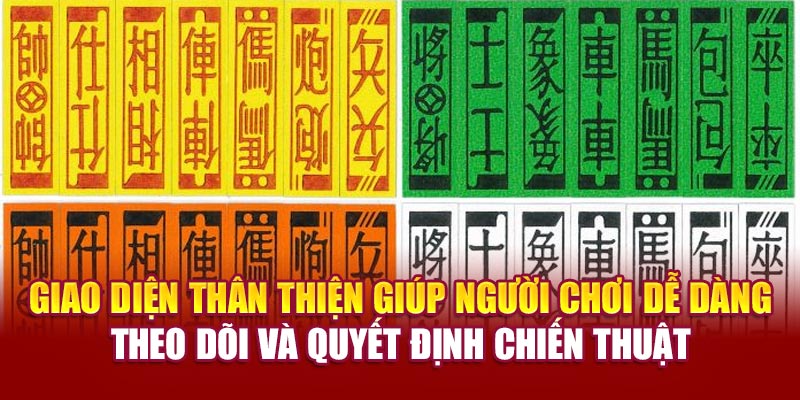 Giao diện thân thiện giúp người chơi dễ dàng theo dõi và quyết định chiến thuật